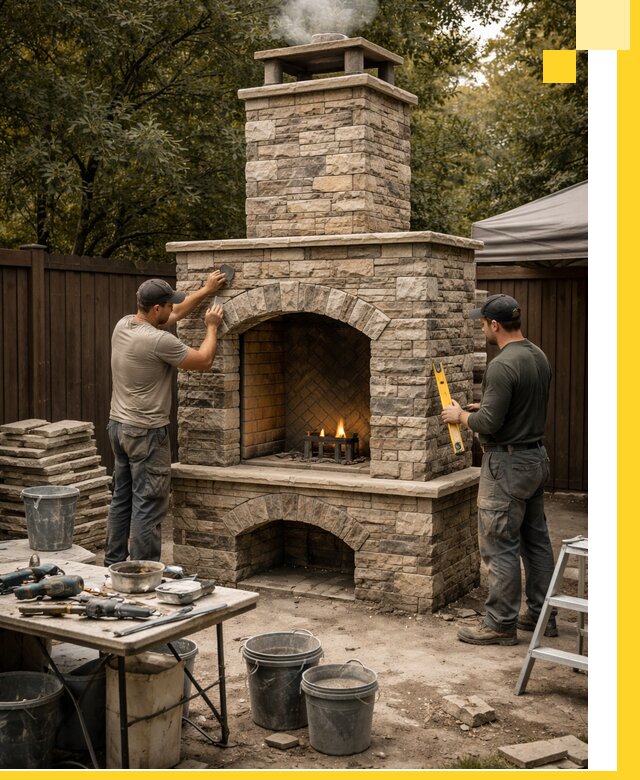 Проектирование и установка уличных каминов в Вичуге