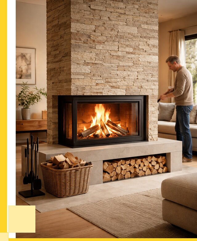 Дровяной камин под ключ в Вичуге от 203180 р. | ЭриданВчг