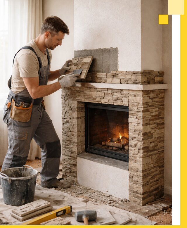 Изготовление и монтаж каминов для дома под ключ в Вичуге