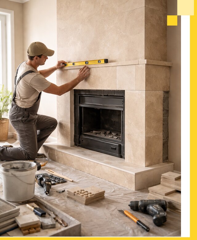 Установка и монтаж каминов в частном доме под ключ в Вичуге