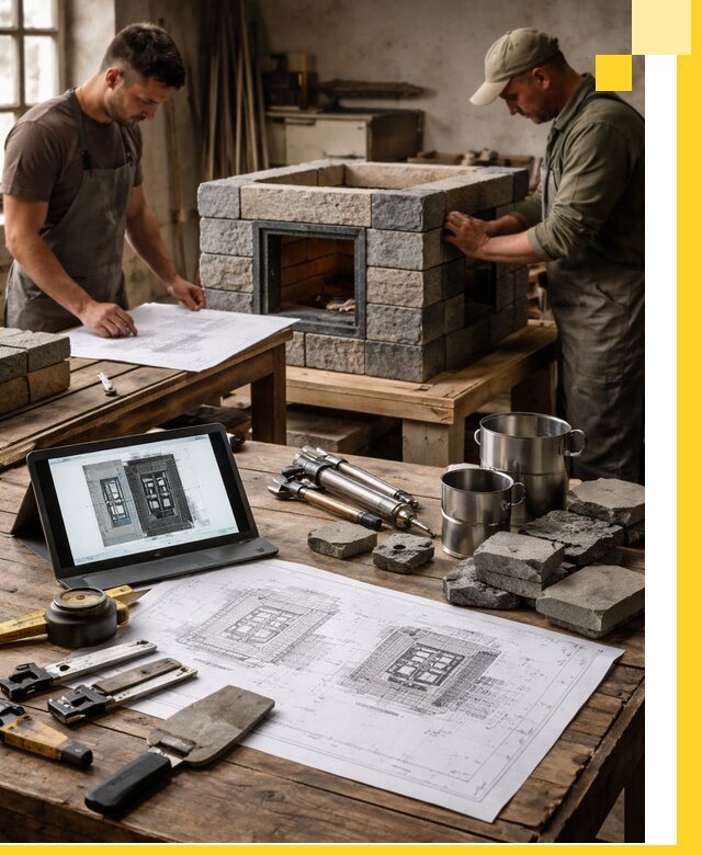 Разработка проектов печей с согласованием и монтажом в Вичуге