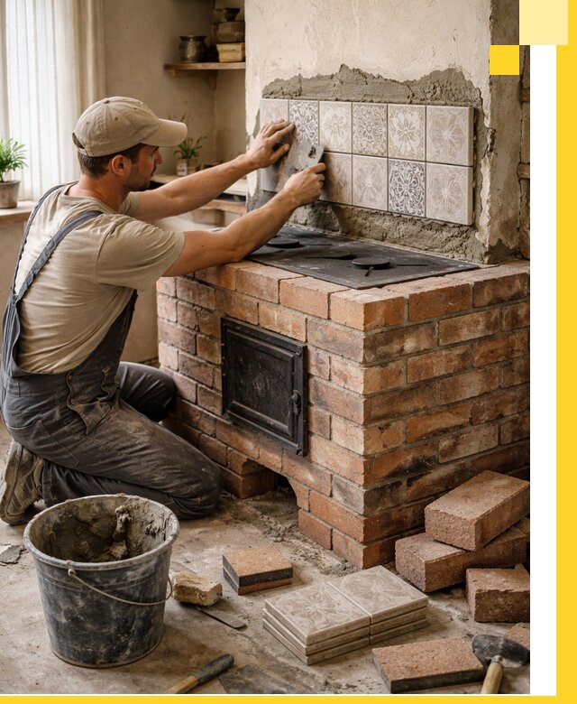 Печи с плитой на заказ монтаж гарантия и сервис в Вичуге