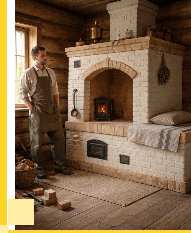 Русские печи с лежанкой под ключ в Вичуге от 152385 р. ЭриданВчг