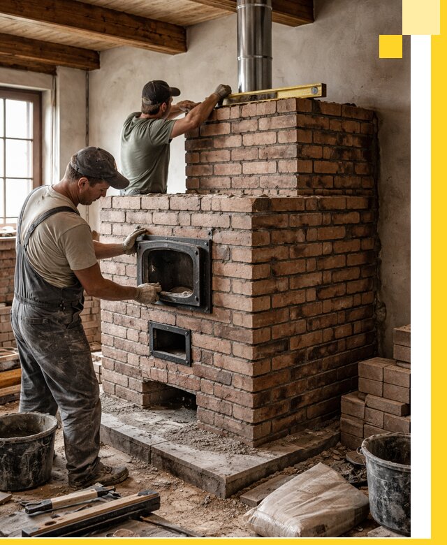 Печи для загородного дома под ключ в Вичуге — монтаж и сервис