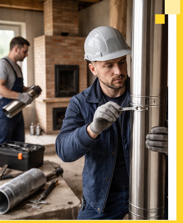 Профессиональный монтаж дымоходов для печей в Вичуге