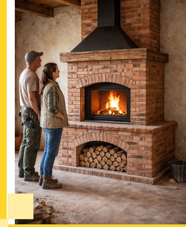 Печи камины из кирпича в Вичуге от 121908 р. | ЭриданВчг