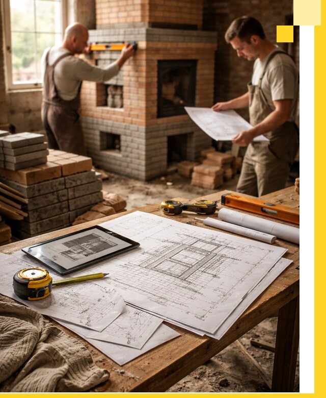 Проекты печей и каминов с индивидуальным дизайном в Вичуге