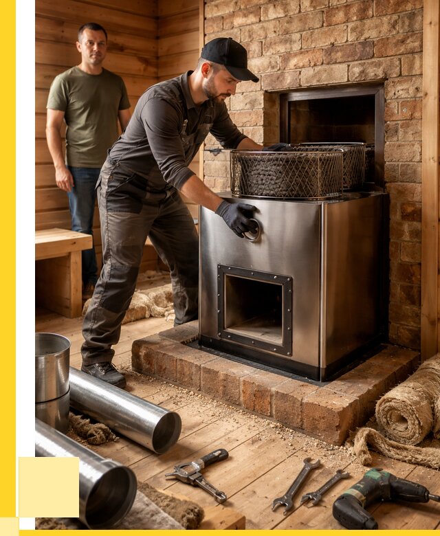 Монтаж банных печей под ключ в Вичуге от 18286 р., ЭриданВчг