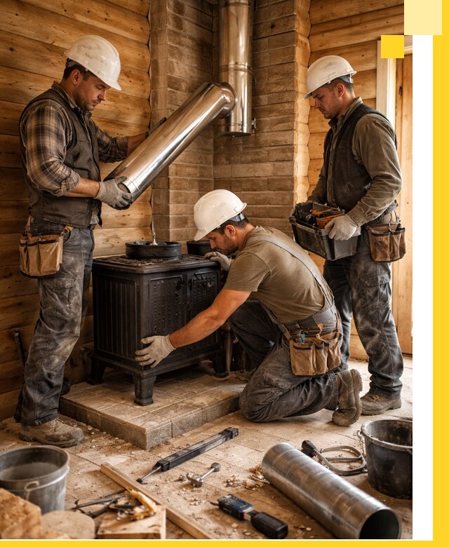 Профессиональный монтаж банных печей и дымоходов в Вичуге