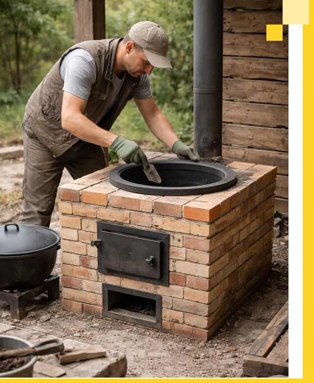 Изготовление и установка печей для казана в Вичуге под ключ