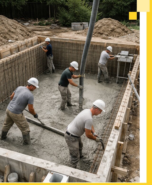 Строительство бетонных бассейнов под ключ в Вичуге