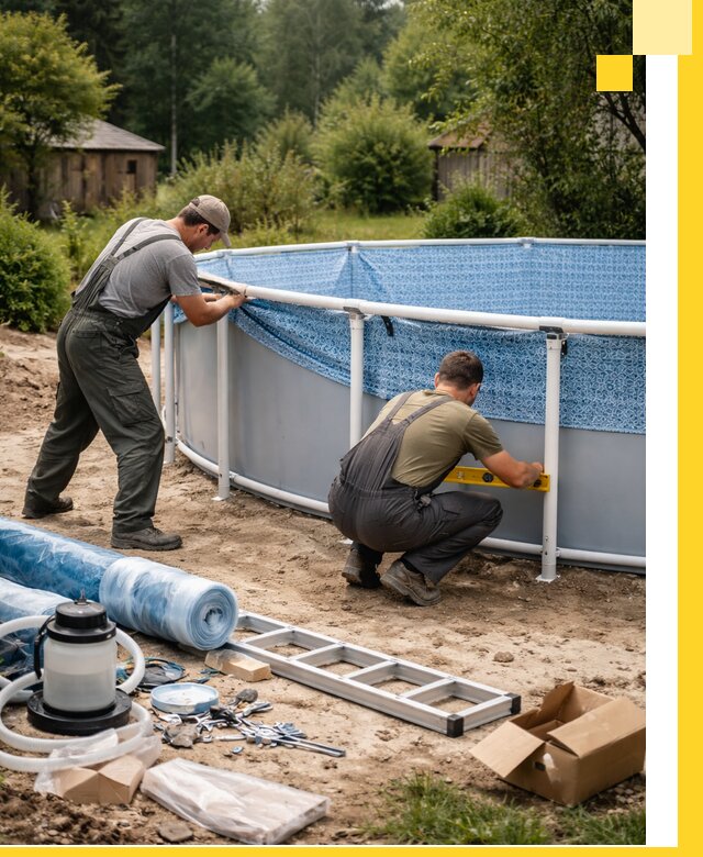 Установка и монтаж каркасных бассейнов в Вичуге под ключ