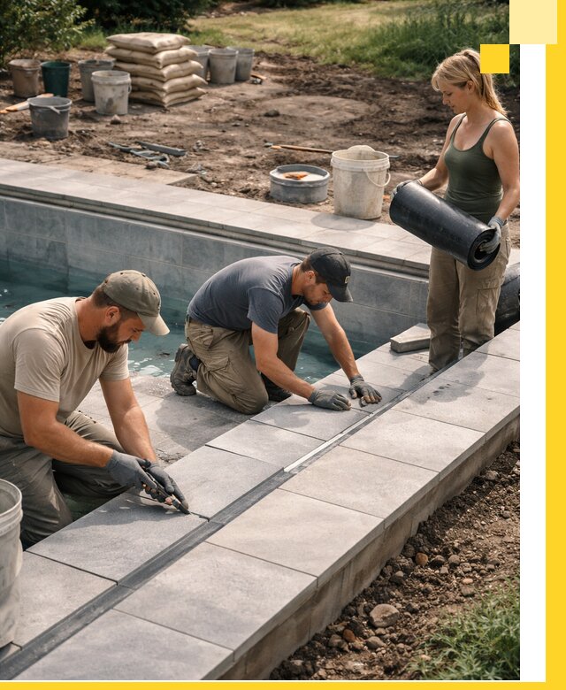 Строительство и монтаж уличных бассейнов под ключ в Вичуге