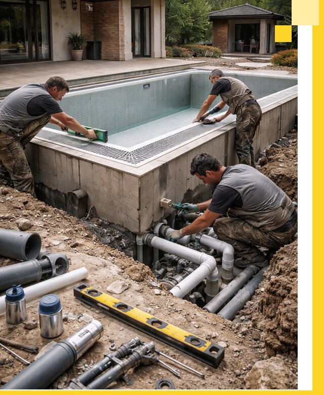 Строительство переливных бассейнов в Вичуге под ключ