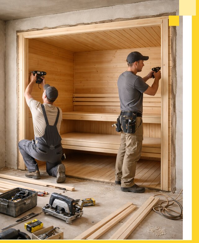 Монтаж саун под ключ в Вичуге — проектирование и установка