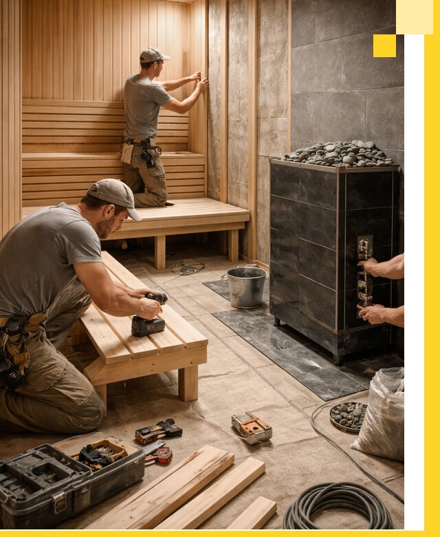 Дизайн и строительство интерьерных саун под ключ в Вичуге