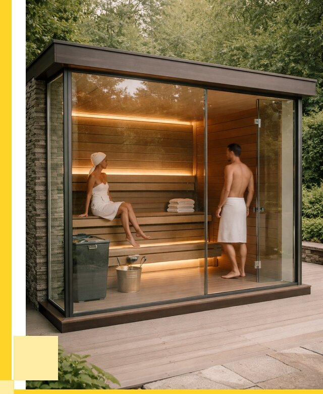 Сауна стеклянная и двери для сауны в Вичуге от 253975 р. | ЭриданВчг