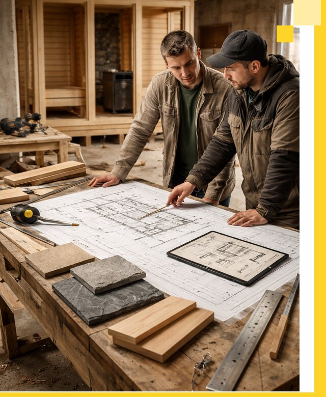 Проекты бань под ключ и планы строительства в Вичуге