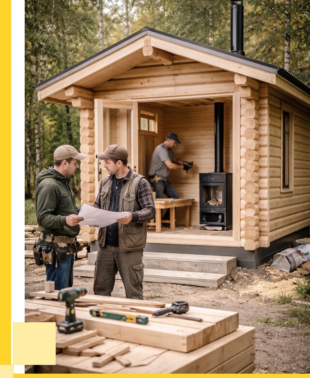 Монтаж бань под ключ в Вичуге — от 203180 р. | ЭриданВчг