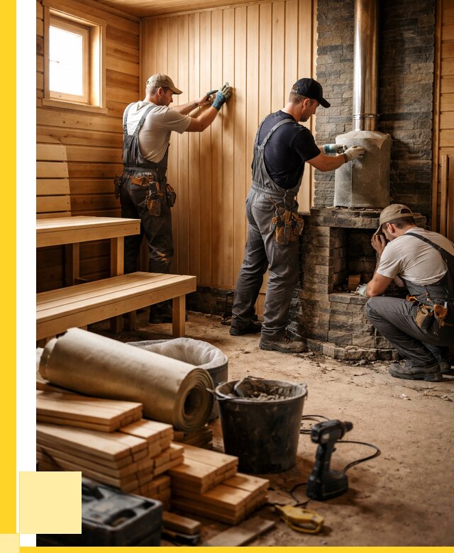 Ремонт бань под ключ в Вичуге от 45716 р. | ЭриданВчг