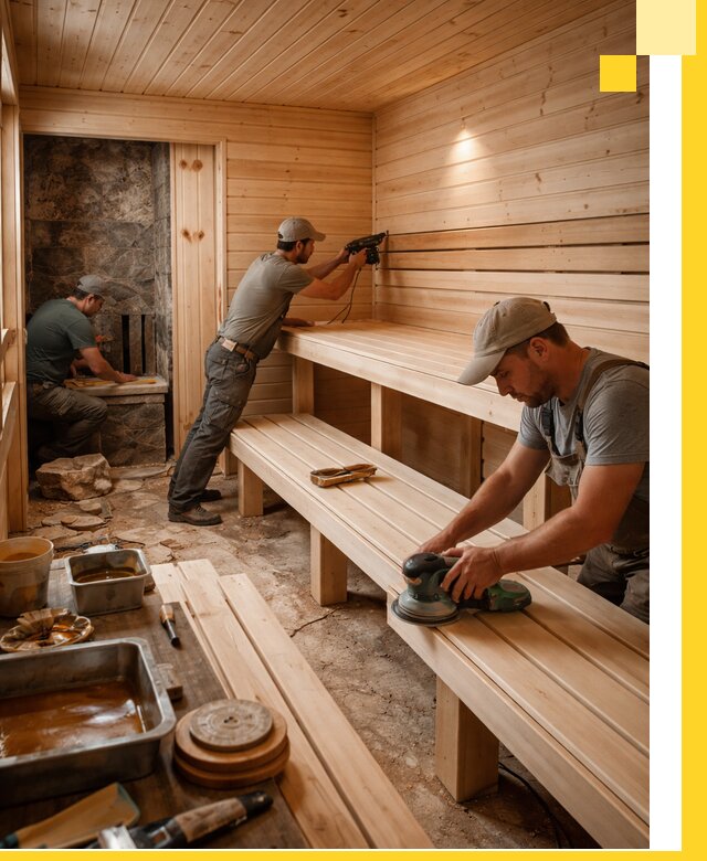 Профессиональная отделка бань в Вичуге под ключ, с гарантией