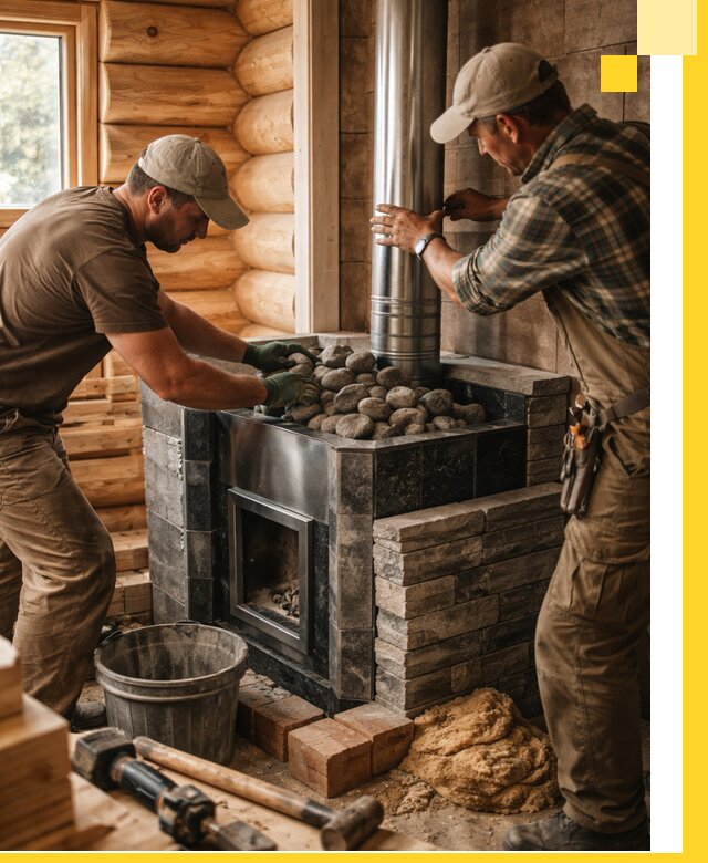 Строительство и отделка русских бань под ключ в Вичуге