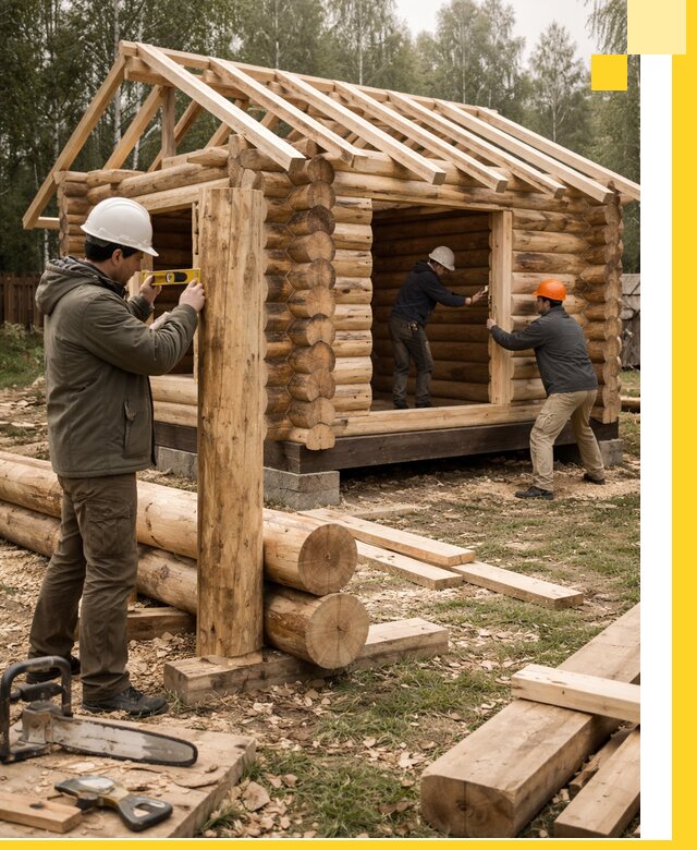 Строительство бань для дачи под ключ в Вичуге с доставкой и монтажом