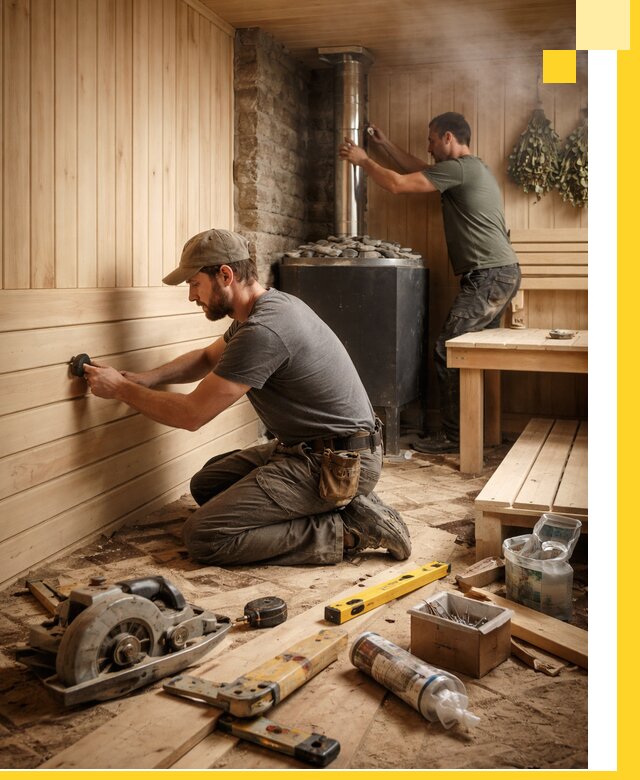 Полное строительство и оснащение парных под ключ в Вичуге