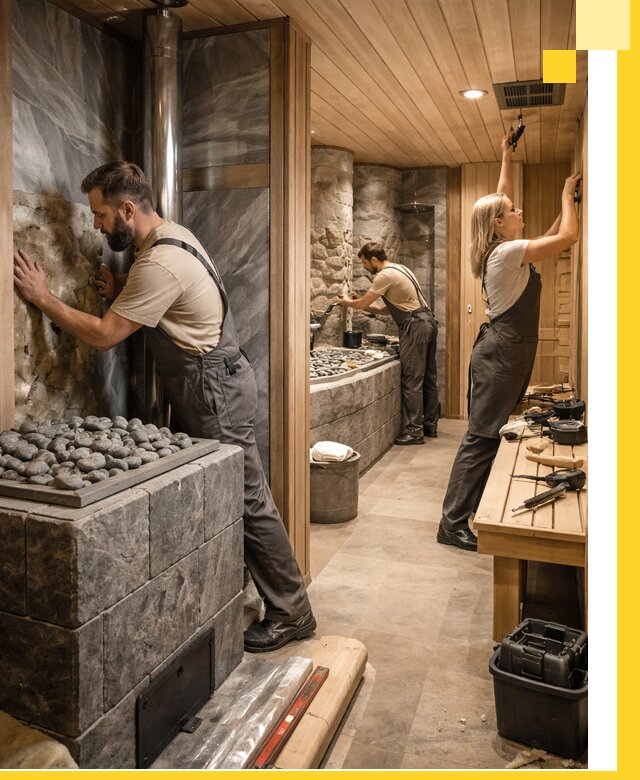 Строительство бань и SPA процедур в Вичуге под ключ и отделкой