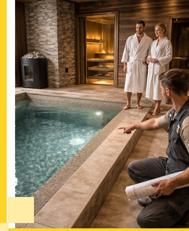 Проект бани с бассейном под ключ в Вичуге от 66034 р. | ЭриданВчг