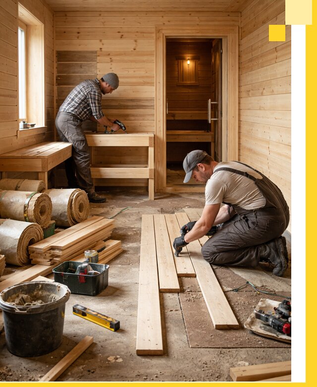 Индивидуальный проект бани с комнатой отдыха под ключ в Вичуге