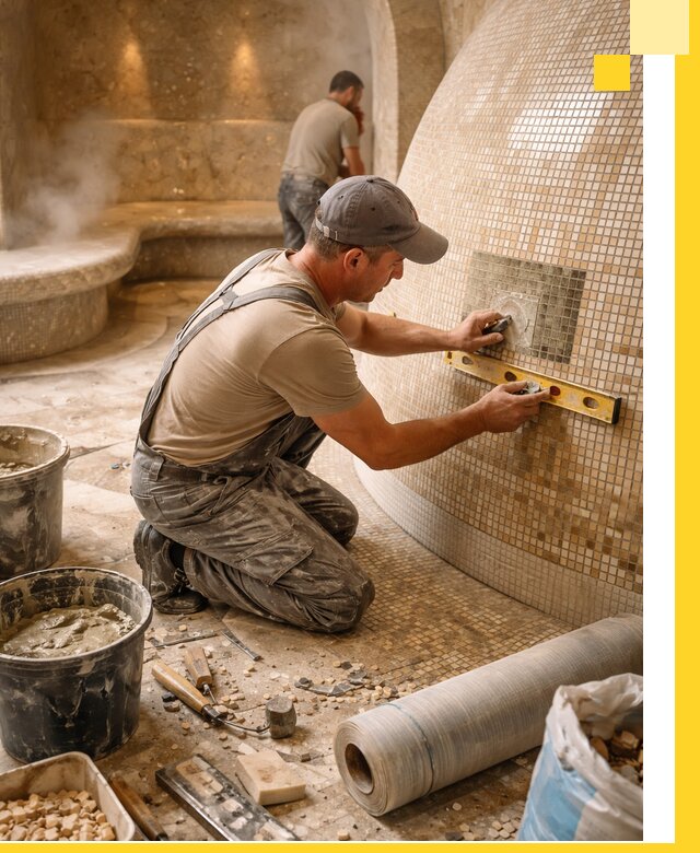 Хамам под ключ в Вичуге: проектирование, строительство, отделка