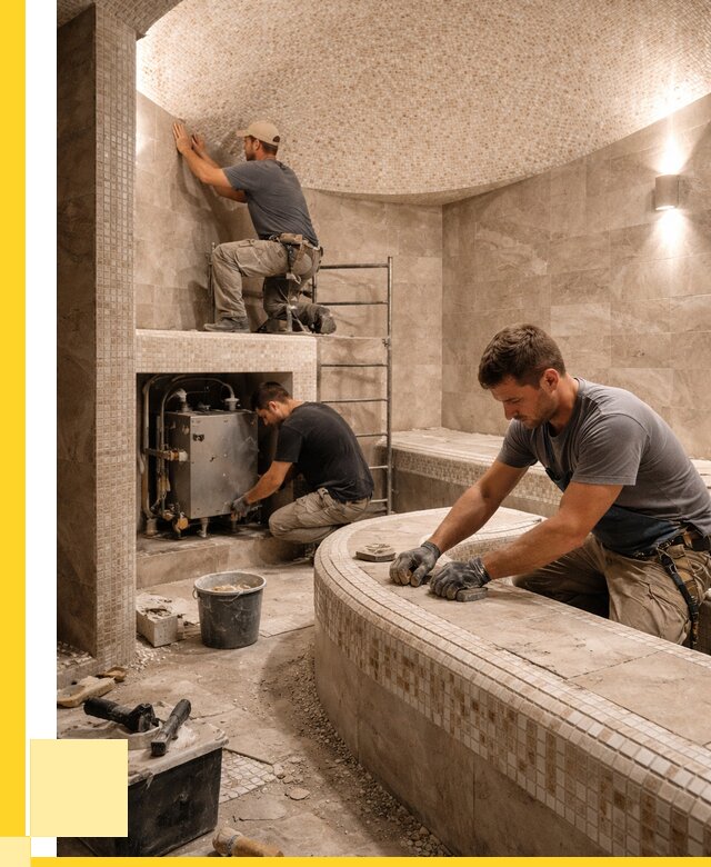 Монтаж хамамов под ключ в Вичуге от 253975 р. ЭриданВчг