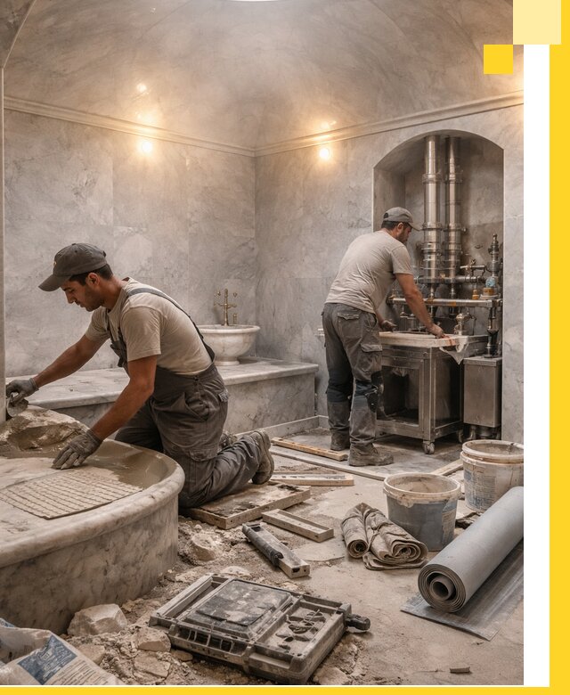 Строительство турецких бань хаммам под ключ в Вичуге