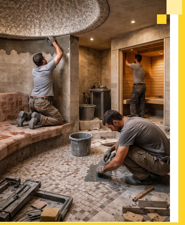 Проект и строительство хамама бани и сауны под ключ в Вичуге