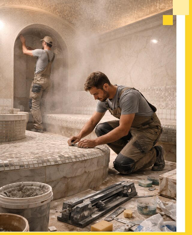 Профессиональный дизайн хамама и SPA под ключ в Вичуге