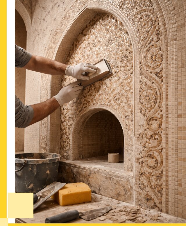 Мозаика для хамама в Вичуге под ключ от 5080 р. | ЭриданВчг