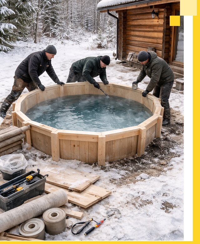 Изготовление и установка ледяных купелей под ключ в Вичуге